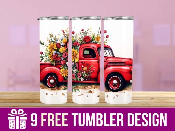 3D Floral Car Tumbler Wraps: A Craft & Graphics Review