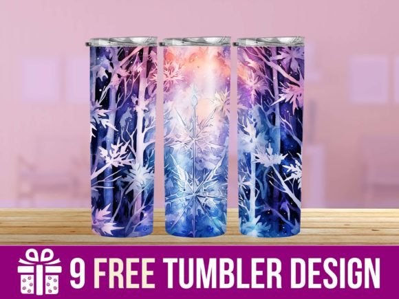 3D Winter Tumbler Wrap Designs: A Crafts Graphics Review