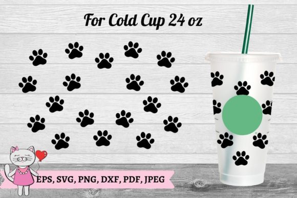 Dog Paws Starbucks Cup Svg Review: Graphics & Tumbler Wraps