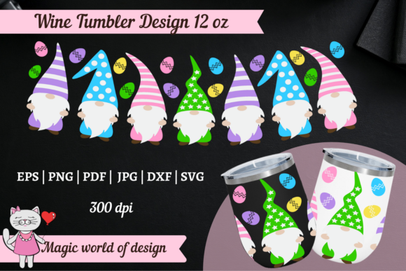 Easter Gnome with Egg Wine Tumbler 12oz: A Designer's Take