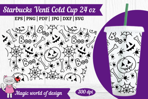 Halloween Tumbler Cold Cup 24 Oz