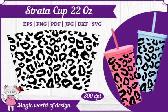 Leopard Cheetah Full Wrap: Tumbler Wraps & Graphics