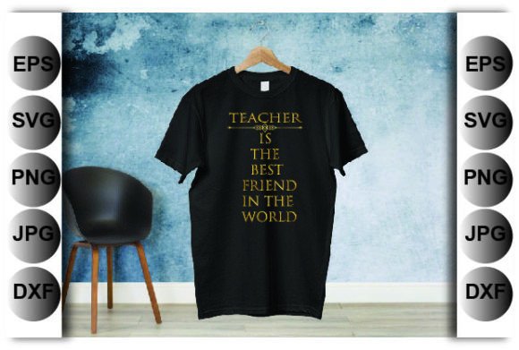Teacher is the Best Friend in the World Graphics for Crafts