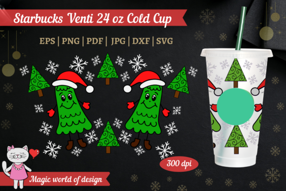 Tree Starbucks Venti Cold Cup 24 Oz