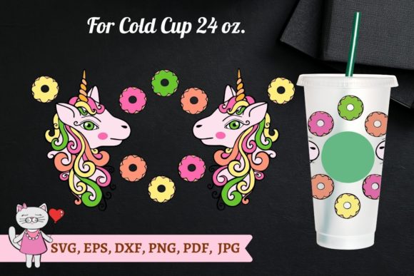 Unicorn SVG & Starbucks Cold Cup Graphics for Tumbler Wraps